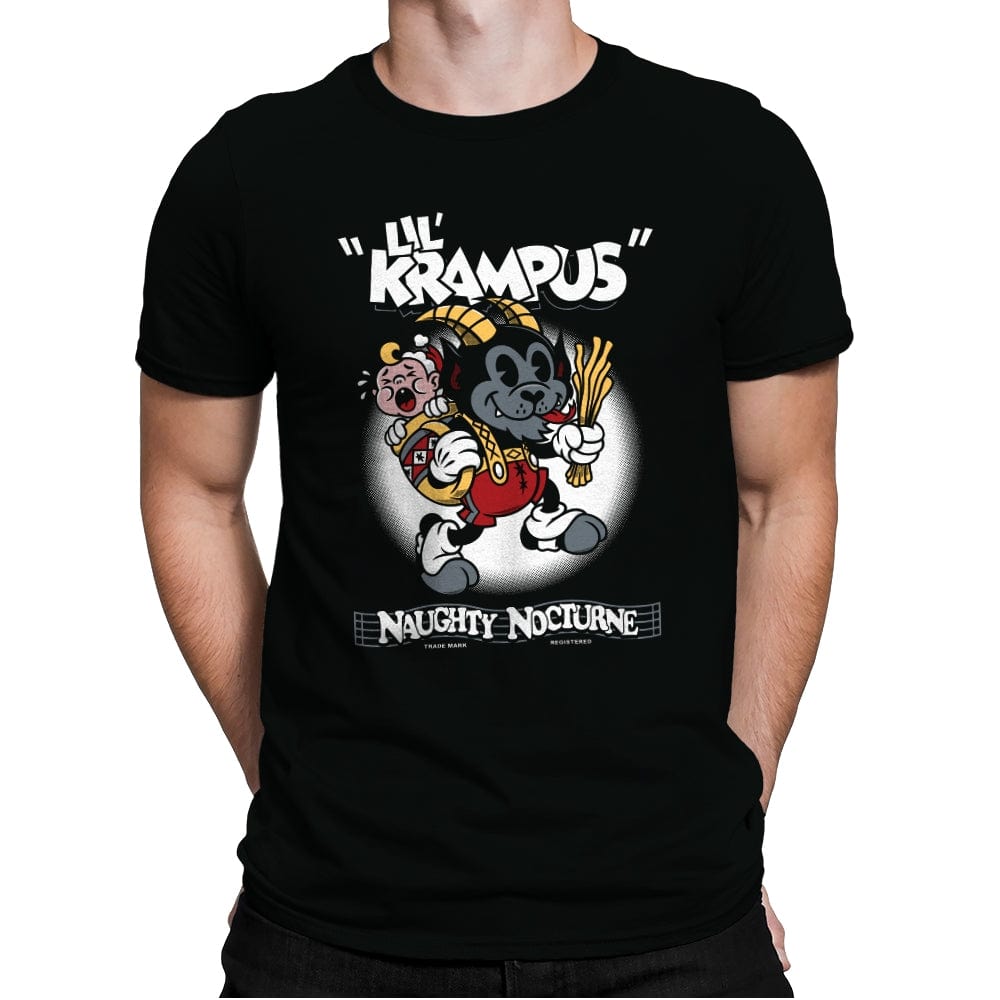 Lil' Krampus - Mens Premium T-Shirts RIPT Apparel Small / Black