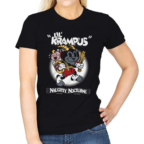 Lil' Krampus - Womens T-Shirts RIPT Apparel Small / Black