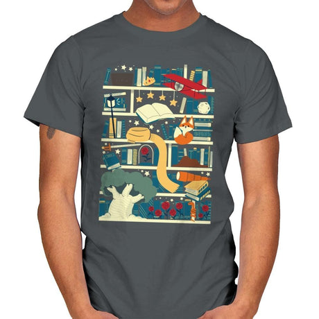 Lil Library - Mens T-Shirts RIPT Apparel Small / Charcoal