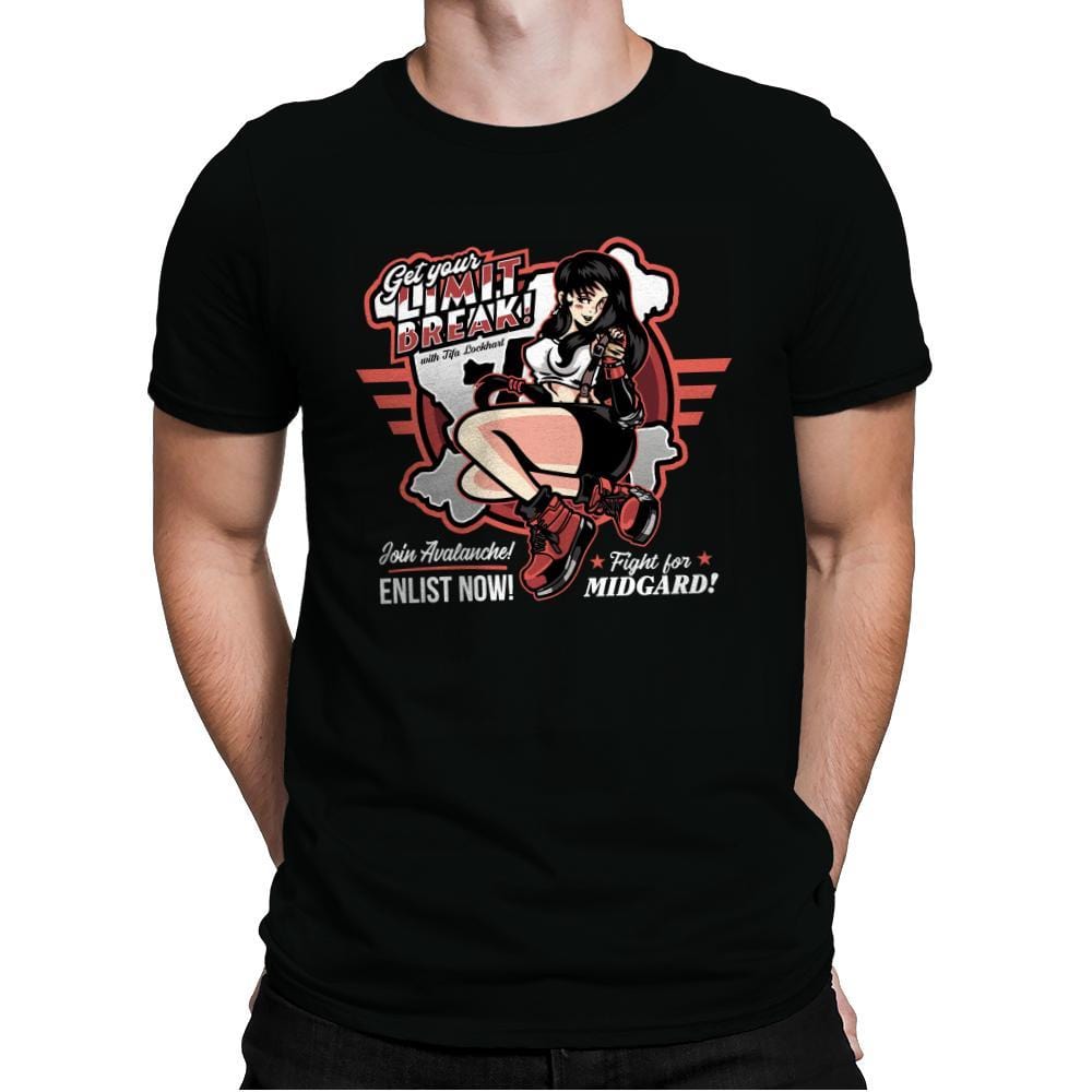 Limit Break with Tifa - Mens Premium T-Shirts RIPT Apparel