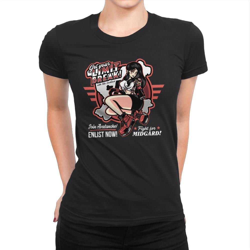 Limit Break with Tifa - Womens Premium T-Shirts RIPT Apparel