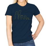 Linear Family - Womens T-Shirts RIPT Apparel Small / Navy