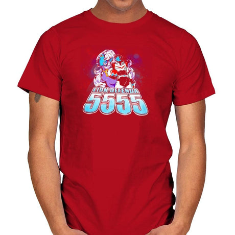 Lion Defenda 5555 Exclusive - Mens T-Shirts RIPT Apparel Small / Red