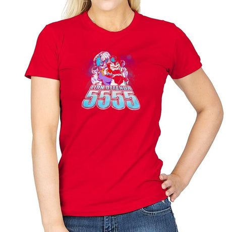 Lion Defenda 5555 Exclusive - Womens T-Shirts RIPT Apparel Small / Red