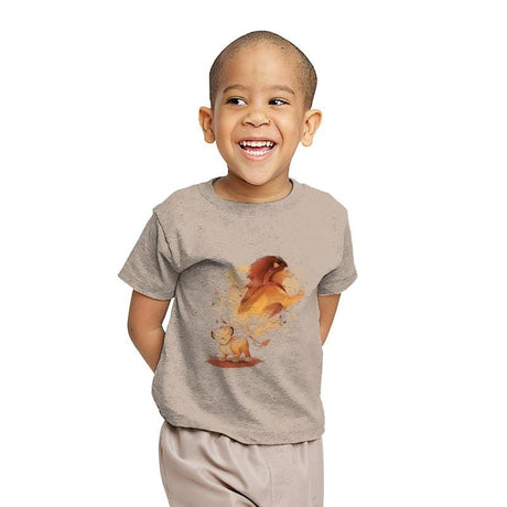 Lion Evolution - Youth T-Shirts RIPT Apparel X-small / Sand