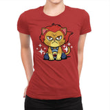 Lion No - Womens Premium T-Shirts RIPT Apparel Small / Red