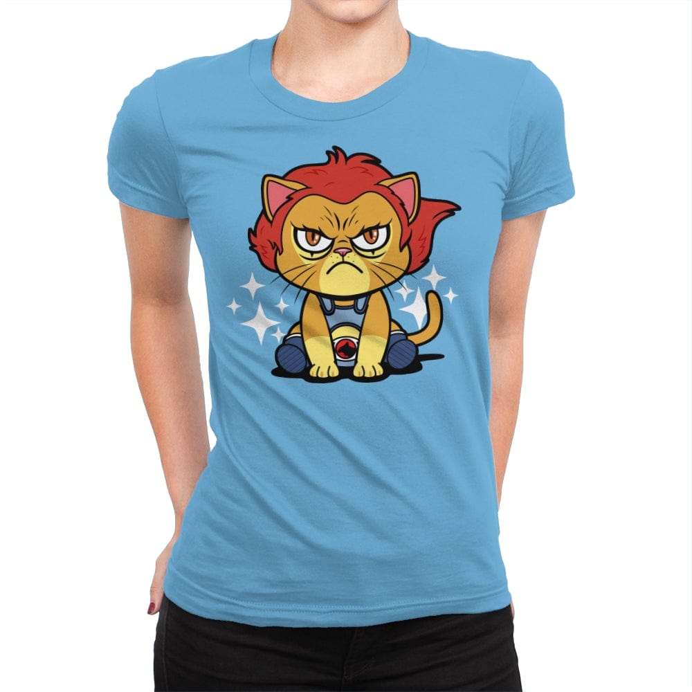Lion No - Womens Premium T-Shirts RIPT Apparel Small / Turquoise