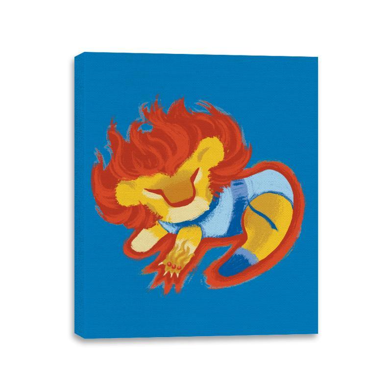 Lion-O-ba - Canvas Wraps Canvas Wraps RIPT Apparel 11x14 / Turquoise