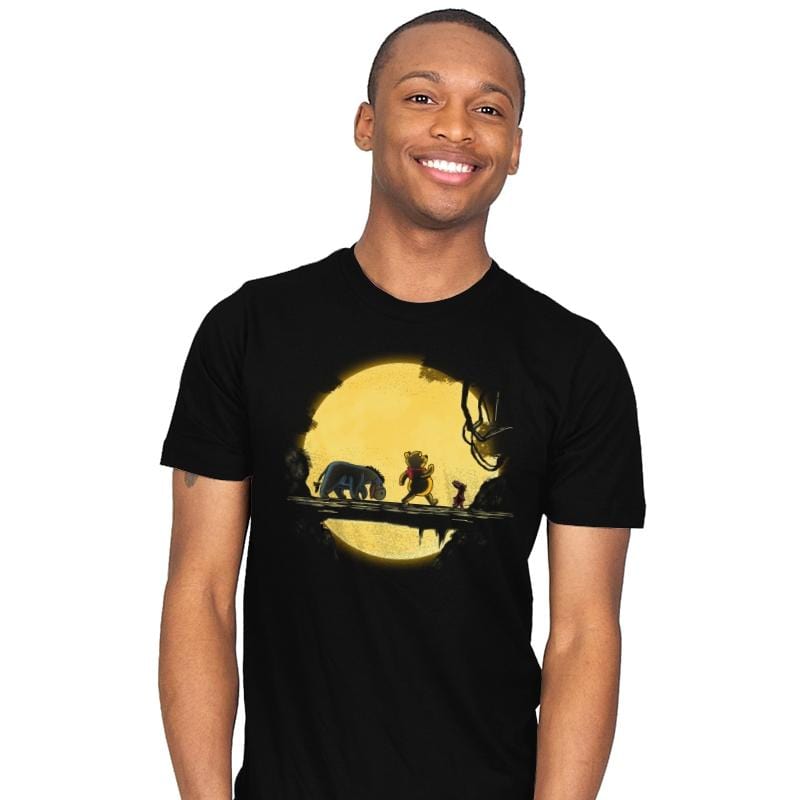 Lion Pooh - Mens T-Shirts RIPT Apparel Small / Black