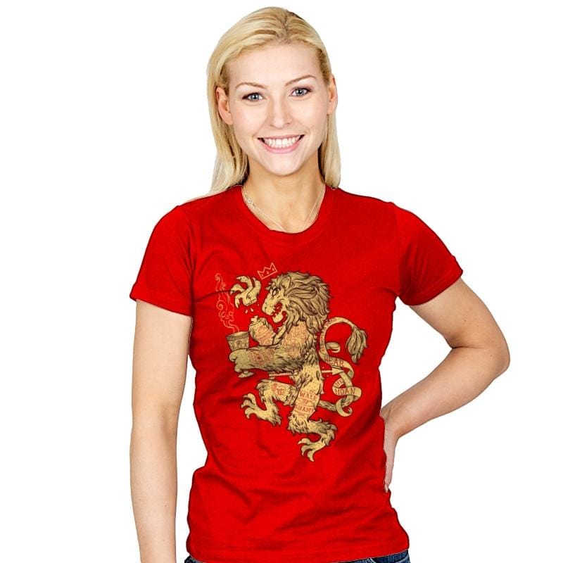 Lion Spoiler Crest - Womens T-Shirts RIPT Apparel