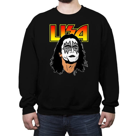 Lisa - Crew Neck Sweatshirt Crew Neck Sweatshirt RIPT Apparel Small / Black