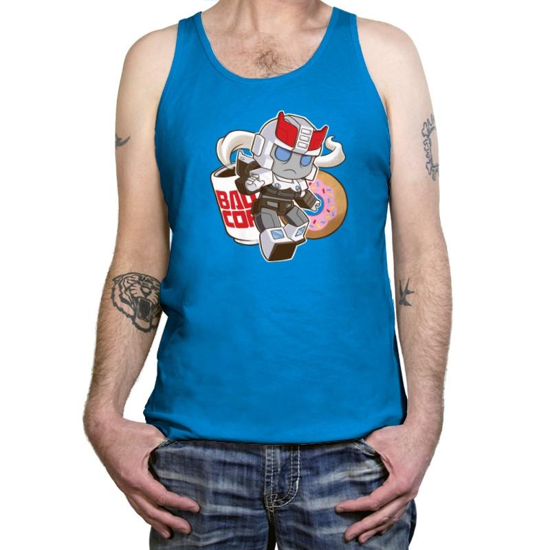 Little Copbot Exclusive - Shirtformers - Tanktop Tanktop RIPT Apparel X-Small / Neon Blue