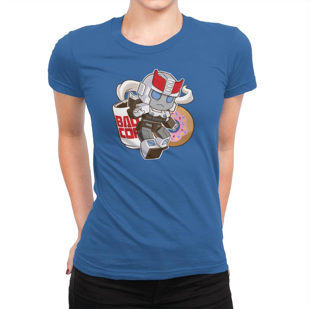 Little Copbot Exclusive - Shirtformers - Womens Premium T-Shirts RIPT Apparel Small / Royal