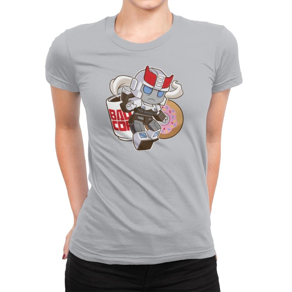 Little Copbot Exclusive - Shirtformers - Womens Premium T-Shirts RIPT Apparel Small / Silver
