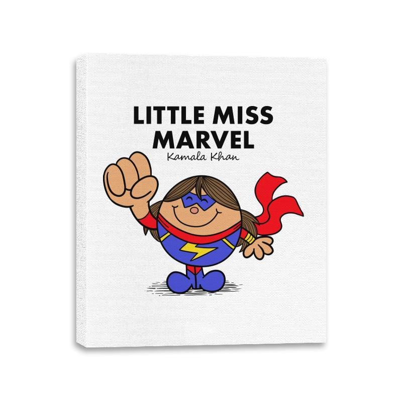 Little Miss Marvel - Canvas Wraps Canvas Wraps RIPT Apparel 11x14 / White
