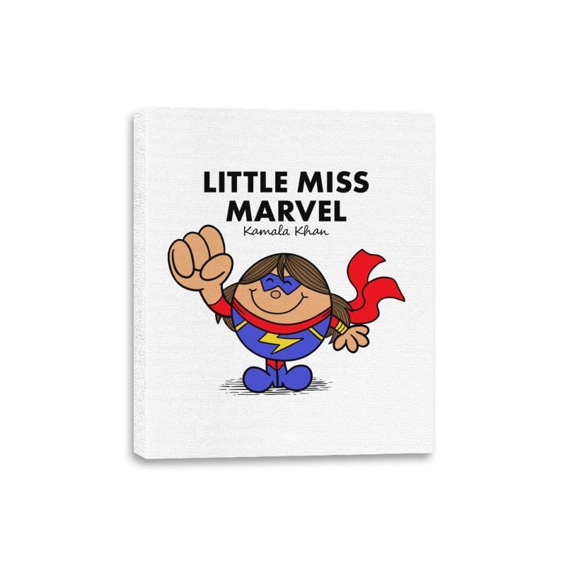 Little Miss Marvel - Canvas Wraps Canvas Wraps RIPT Apparel 8x10 / White