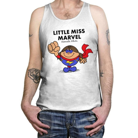 Little Miss Marvel - Tanktop Tanktop RIPT Apparel X-Small / White