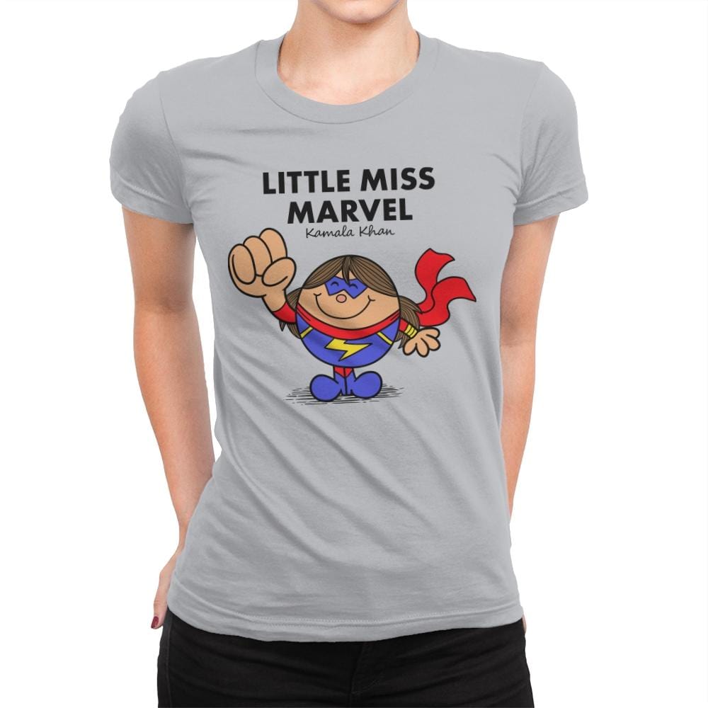 Little Miss Marvel - Womens Premium T-Shirts RIPT Apparel Small / Heather Grey