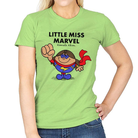 Little Miss Marvel - Womens T-Shirts RIPT Apparel Small / Mint Green