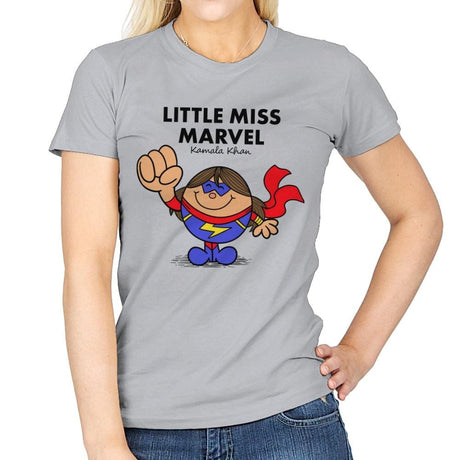 Little Miss Marvel - Womens T-Shirts RIPT Apparel Small / Sport Grey