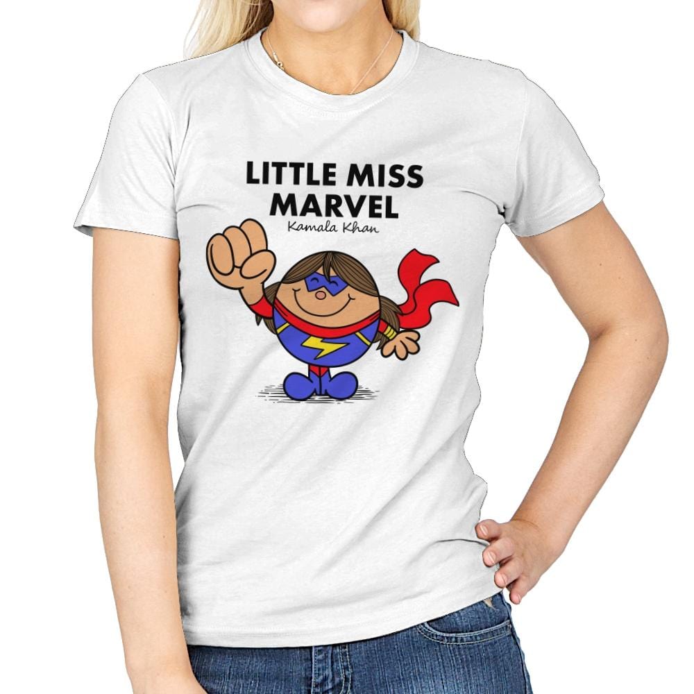 Little Miss Marvel - Womens T-Shirts RIPT Apparel Small / White