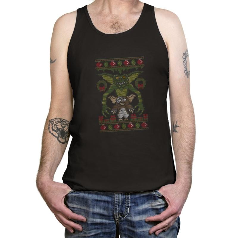 Little Monster - Ugly Holiday - Tanktop Tanktop RIPT Apparel