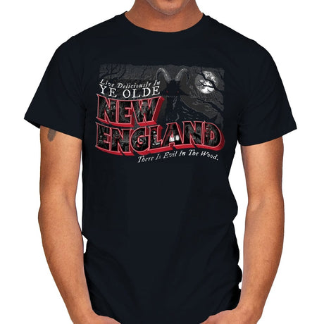Live Deliciously in New England - Mens T-Shirts RIPT Apparel Small / Black