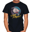 Live Fast! - Mens T-Shirts RIPT Apparel Small / Black