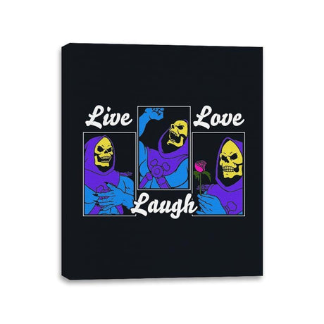 Live, Laugh, Love - Canvas Wraps Canvas Wraps RIPT Apparel 11x14 / Black