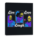 Live, Laugh, Love - Canvas Wraps Canvas Wraps RIPT Apparel 16x20 / Black