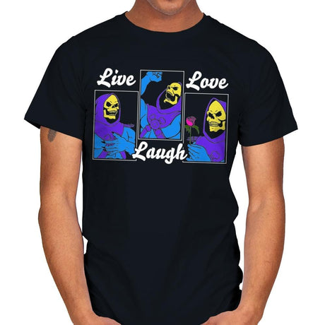 Live, Laugh, Love - Mens T-Shirts RIPT Apparel Small / Black