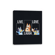 Live Love Laugh Bluey - Canvas Wraps Canvas Wraps RIPT Apparel 8x10 / Black