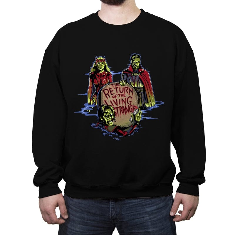 Living Strange - Crew Neck Sweatshirt Crew Neck Sweatshirt RIPT Apparel Small / Black