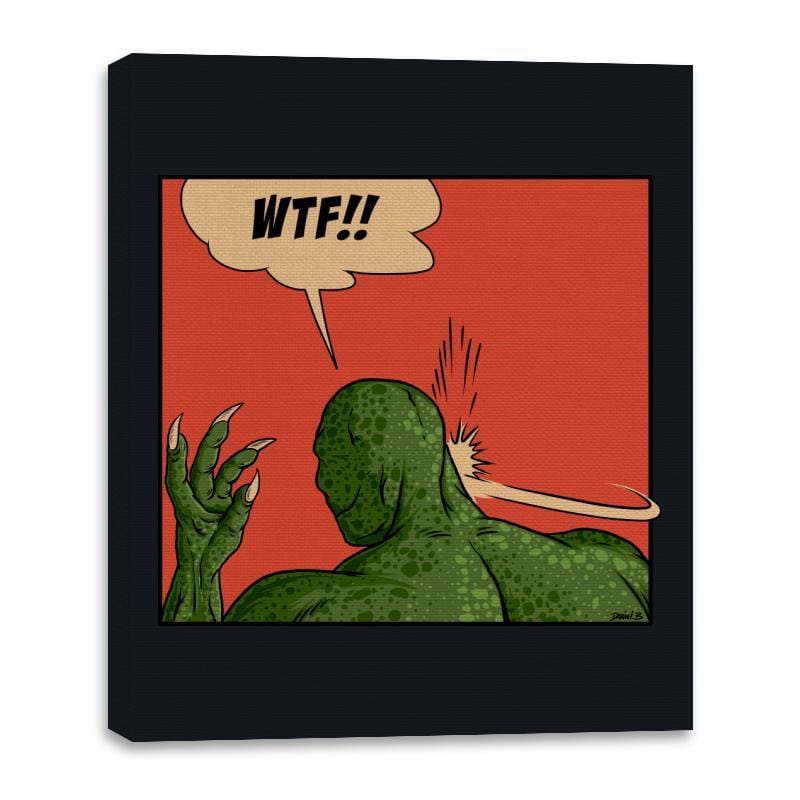 Lizard Slap - Canvas Wraps Canvas Wraps RIPT Apparel 16x20 / Black