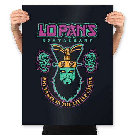 Lo Pan's Restaurant - Prints Posters RIPT Apparel 18x24 / Black