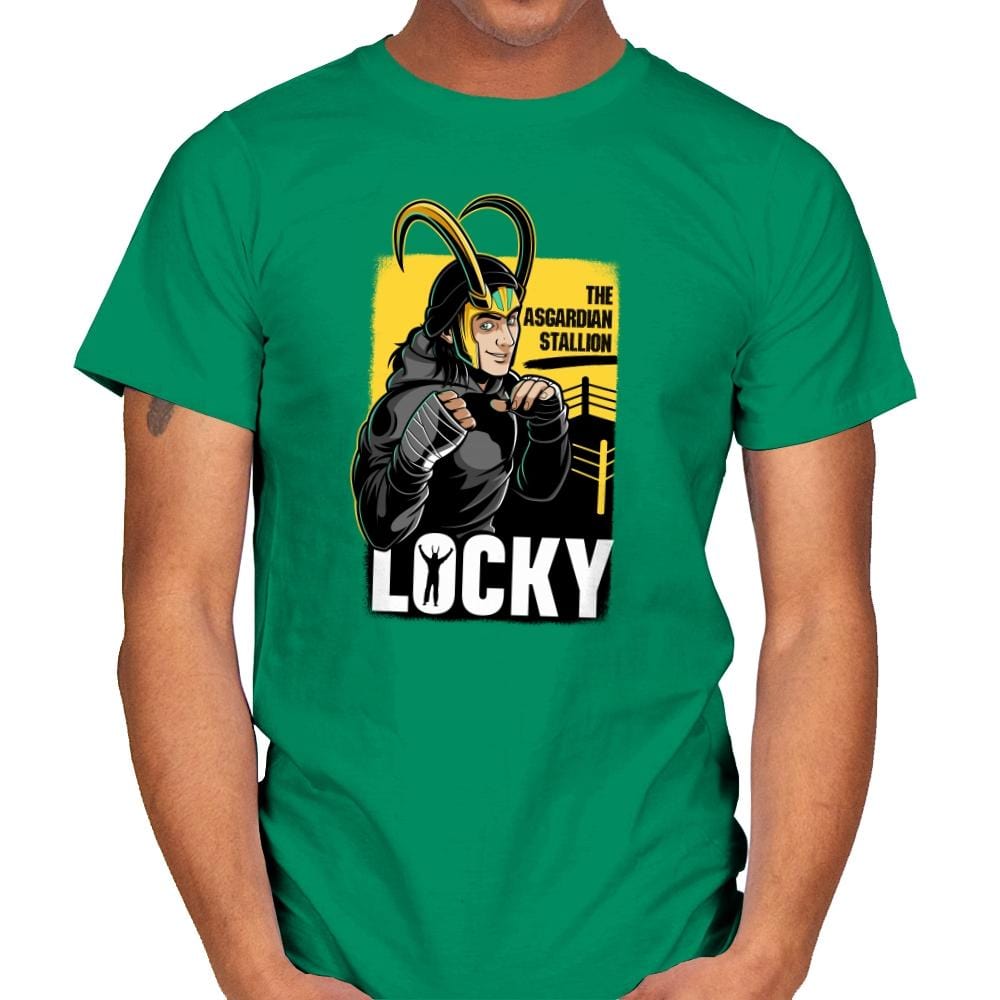 Locky - Mens T-Shirts RIPT Apparel Small / Kelly
