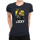 Locky - Womens Premium T-Shirts RIPT Apparel Small / Midnight Navy