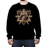 Log Out - Crew Neck Sweatshirt Crew Neck Sweatshirt RIPT Apparel