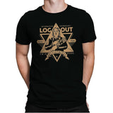 Log Out - Mens Premium T-Shirts RIPT Apparel Small / Black