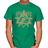 Log Out - Mens T-Shirts RIPT Apparel Small / Kelly Green