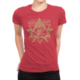 Log Out - Womens Premium T-Shirts RIPT Apparel Small / Red