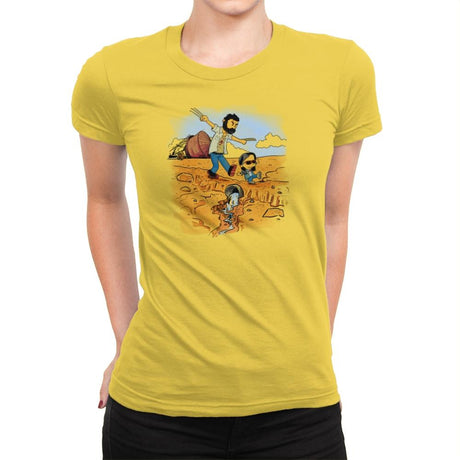 Logan & Laura Exclusive - Womens Premium T-Shirts RIPT Apparel Small / Vibrant Yellow