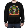 Loki Charms Christmas Edition - Crew Neck Sweatshirt Crew Neck Sweatshirt RIPT Apparel Small / Black