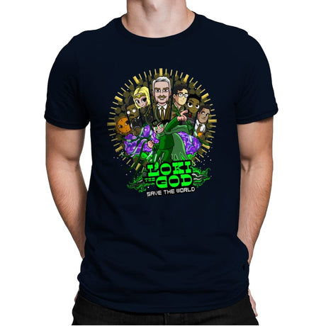 Loki Save the Work - Mens Premium T-Shirts RIPT Apparel Small / Midnight Navy
