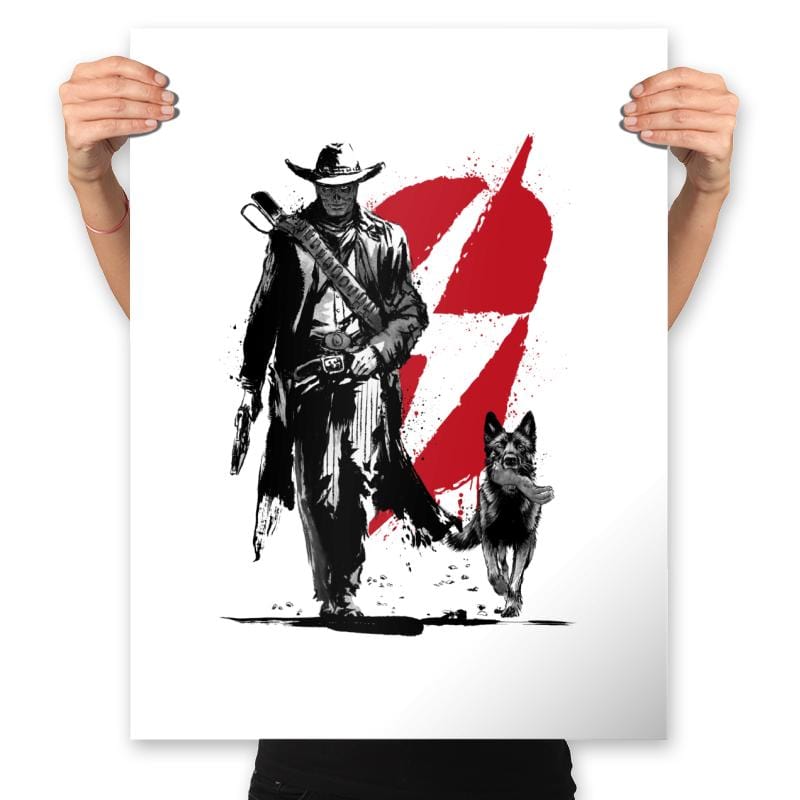 Lone Ghoul and Cub - Prints Posters RIPT Apparel 18x24 / White