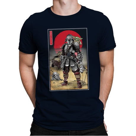 Lone Ronin and Cub - Best Seller - Mens Premium T-Shirts RIPT Apparel Small / Midnight Navy