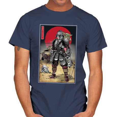 Lone Ronin and Cub - Best Seller - Mens T-Shirts RIPT Apparel Small / Navy