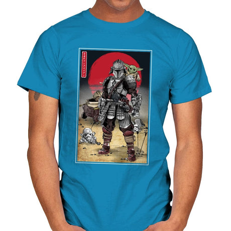 Lone Ronin and Cub - Best Seller - Mens T-Shirts RIPT Apparel Small / Sapphire