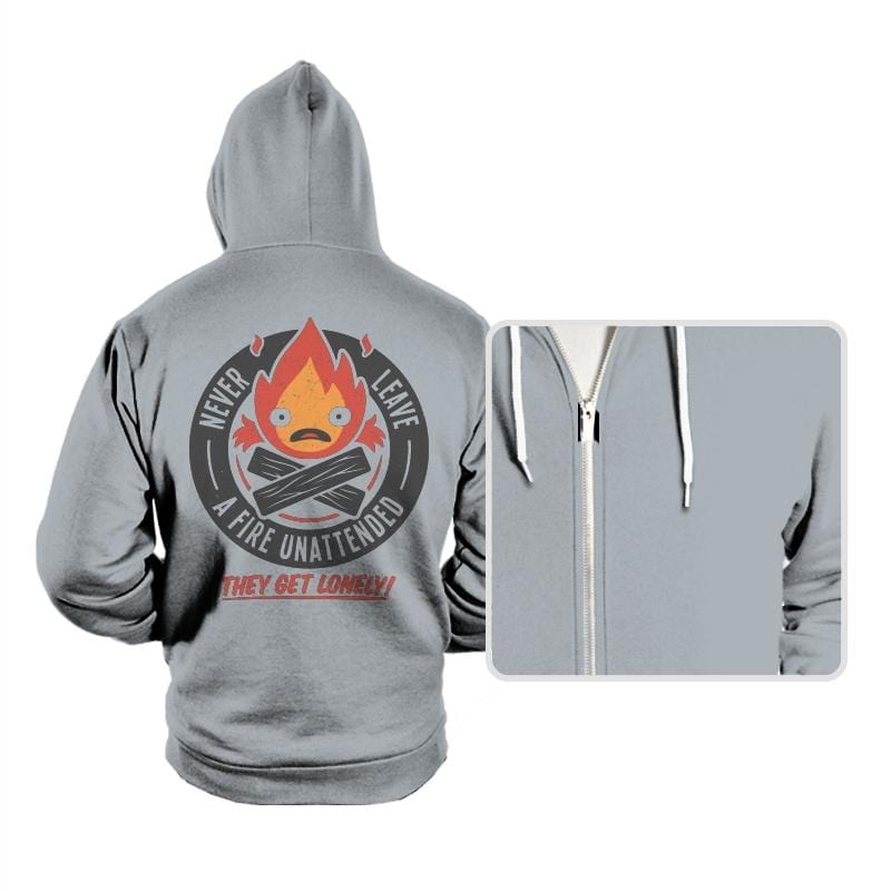 Lonely Fire Demon - Hoodies Hoodies RIPT Apparel