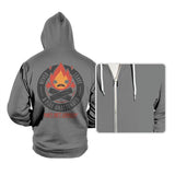 Lonely Fire Demon - Hoodies Hoodies RIPT Apparel Small / Athletic Heather